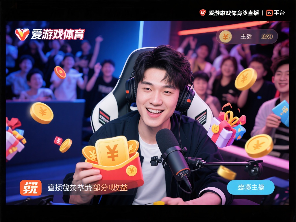 在爱游戏体育这样的直播平台上，粉丝打赏是主播最常见